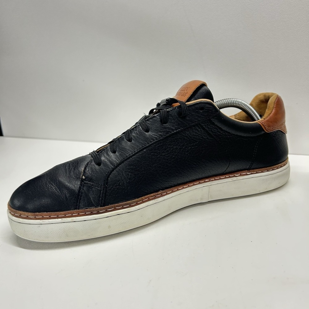 Allen Edmonds Port Washington Black Leather Sneakers Mens 11 D Casual Luxury - Picture 6 of 13